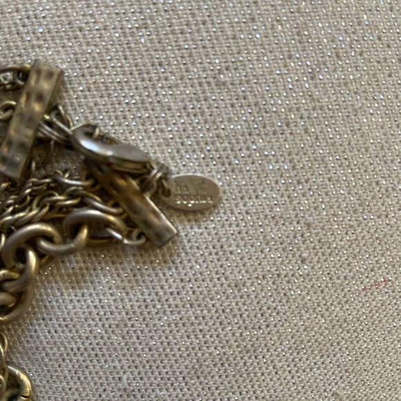 Lia Sophia, Celtic Knot, Gold Tone Necklace.  Multi-Strand, Long. - Picture 4 of 4